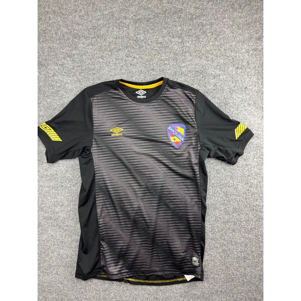Barcelona FC Football Club Men’s Umbro Soccer Jersey‎ Mens Medium Black